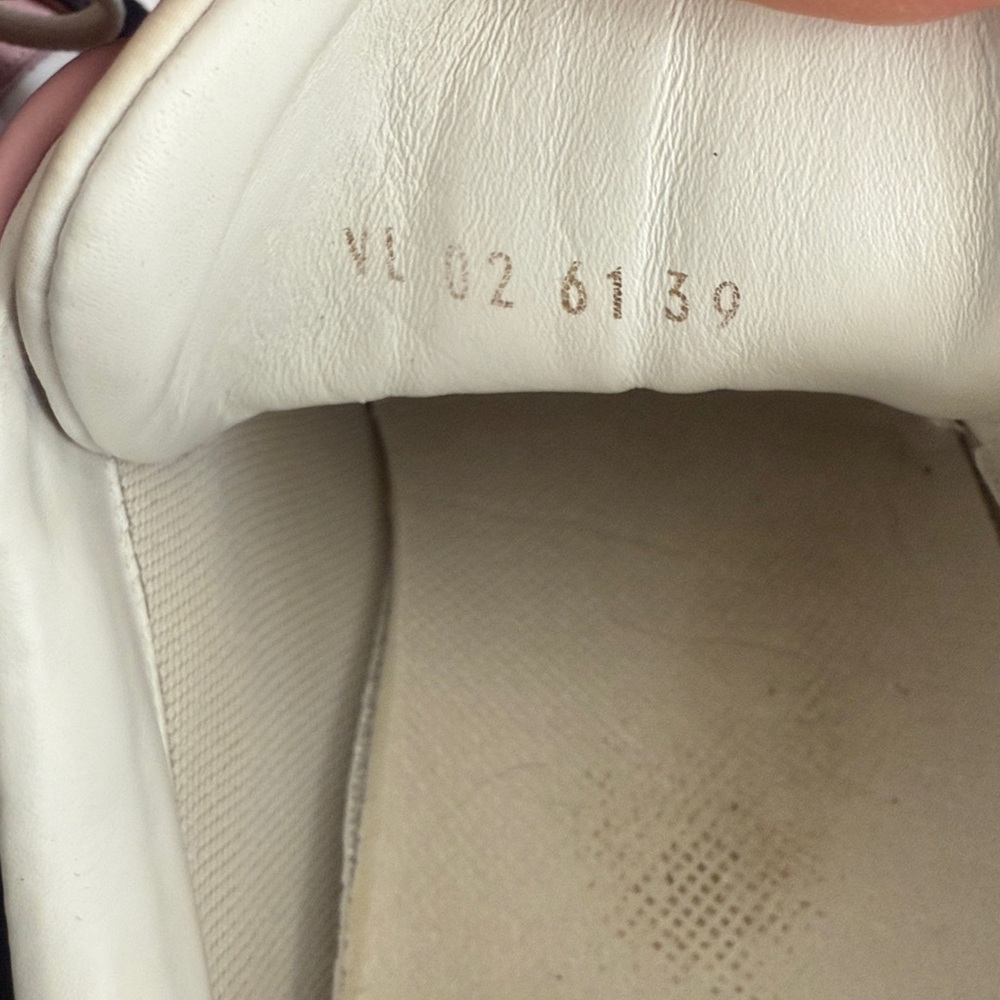 Louis Vuitton Pink Black Cream Suede Run Away Sneakers - Picture 6 of 6